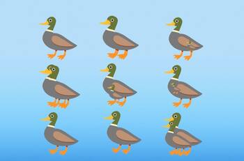 Acertijo visual: ¿Cuántos patos puedes ver en la ilustración?
