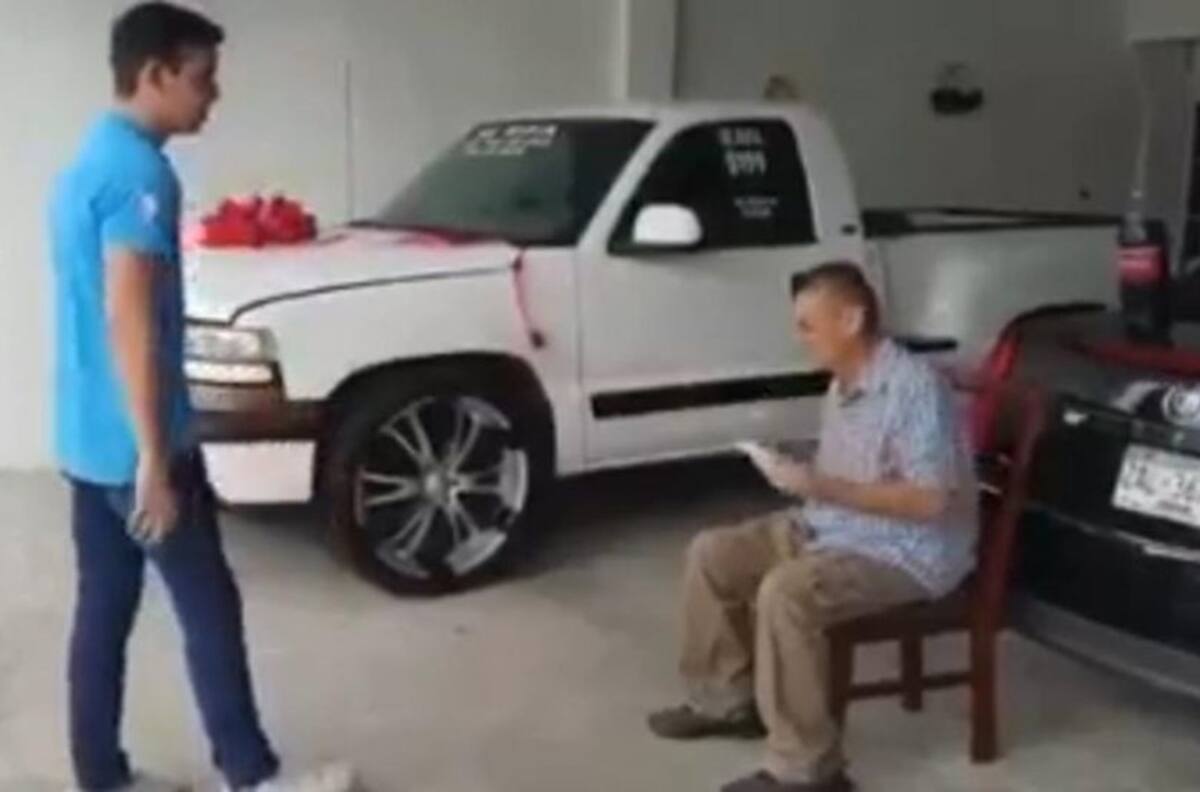 VIDEO: Hombre con cáncer rifa su camioneta para pagar su tratamiento y el ganador se la devuelve