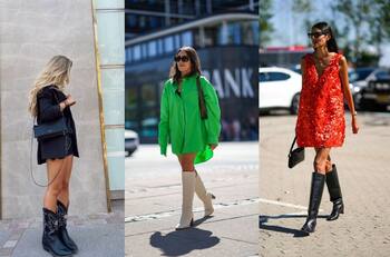 Moda: 5 ideas para lucir tu vestido con botas ¡las amarás!