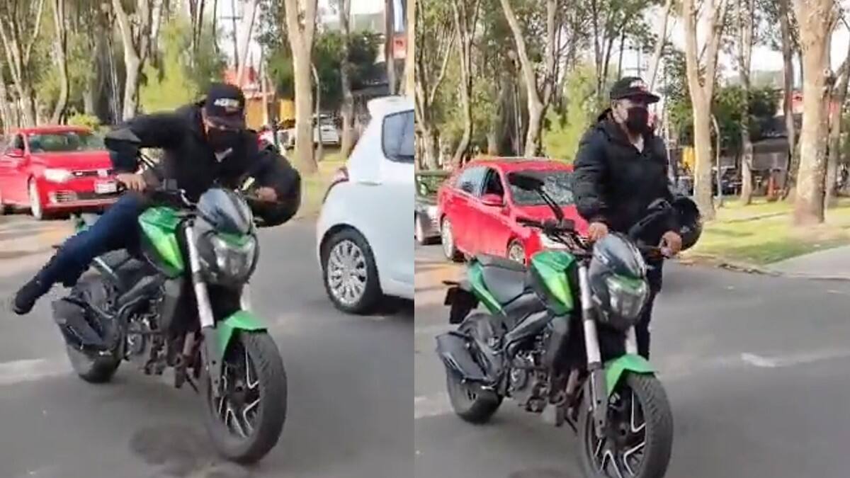 VIDEO | Hombre detiene el robo de una motocicleta en la Ciudad de México