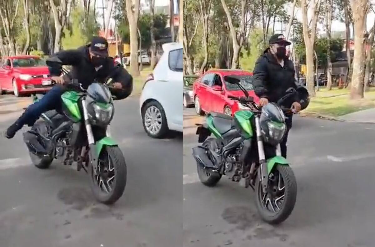 VIDEO | Hombre detiene el robo de una motocicleta en la Ciudad de México