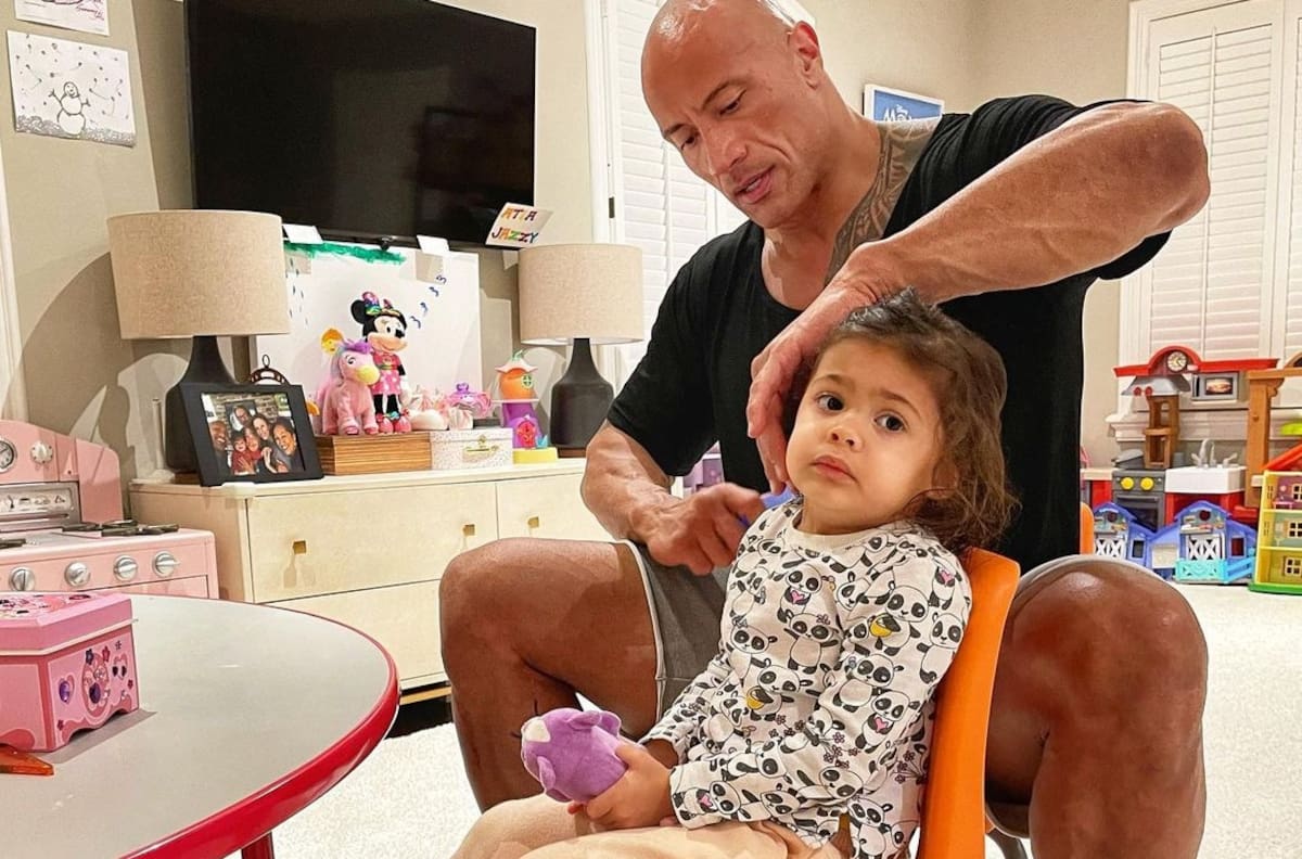El divertido video de Dwayne "Roca" Johnson con su hija Jasmine