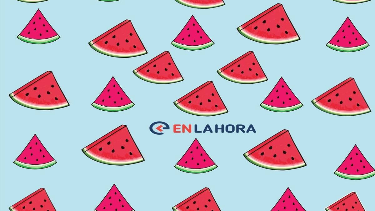 Acertijo visual: Encuentra las cuatro rebanadas distintas de sandía