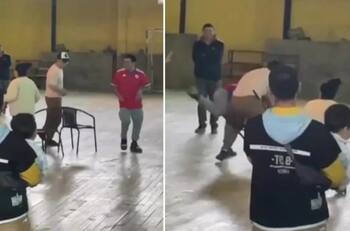 Este juego de la silla termina en pelea y se hace viral| VIDEO