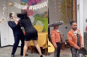 Video: Novia descubre a su pareja que es infiel y lo humilla en plena fiesta