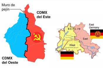 Elecciones en Ciudad de México: ¿Dividida por un muro como el de Berlín?