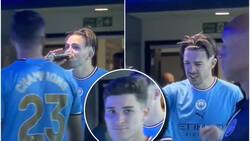 VIDEO | La llamativa reacción de Jack Grealish y Ederson al probar el fernet de Julián Álvarez