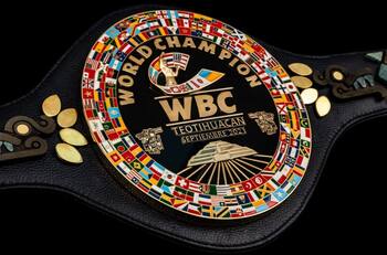 Presentan el Cinturón Teotihuacán del WBC para la pelea entre Canelo y Plant