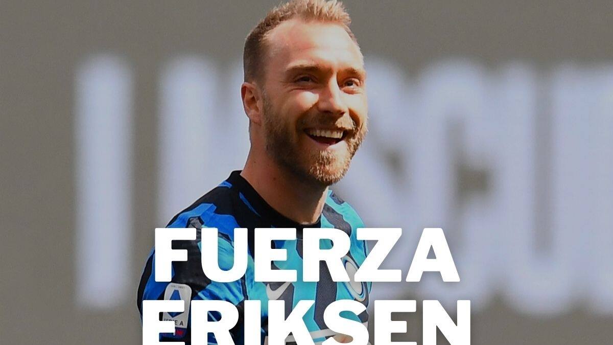 Mensajes de apoyo a Eriksen tras regresar a casa