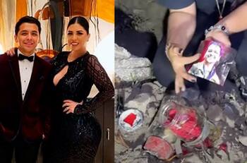 Christian Nodal y su mamá en peligro por brujería encontrada en un panteón