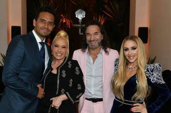 Yuri y Marco Antonio Solís estuvieron de fiesta y tomando tequila