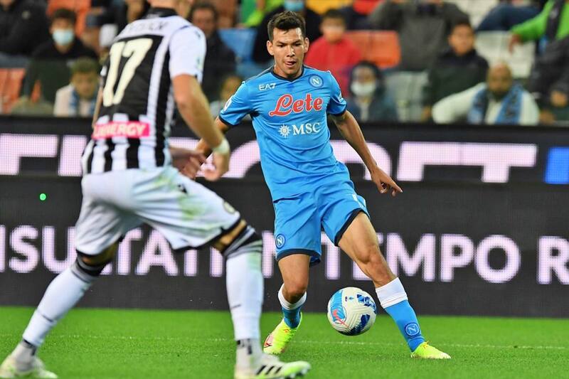 El delantero mexicano Hirving Lozano, campeón con el Napoli de Italia