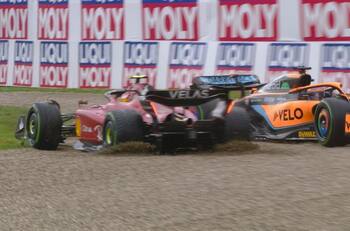 VIDEO | La pista mojada del GP de Emilia-Romagna fue una pesadilla para los españoles