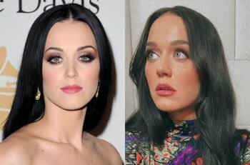 ¡Como en “I Kissed A Girl”! Katy Perry reaparece con su hermosa cabellera negra