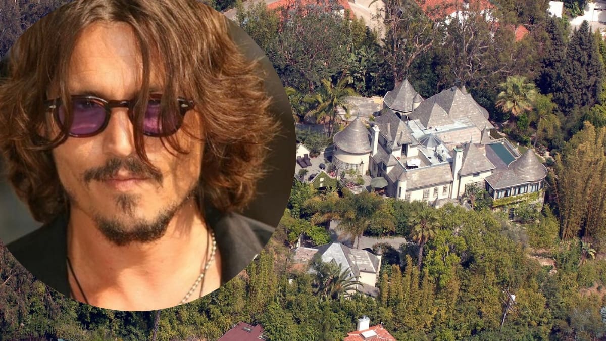 La mansión de Johnny Deep fue allanada por un intruso que tomó un baño y una copa de vino