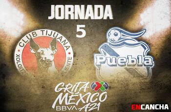 Tijuana vs Puebla en vivo: Jornada 5, Liga MX