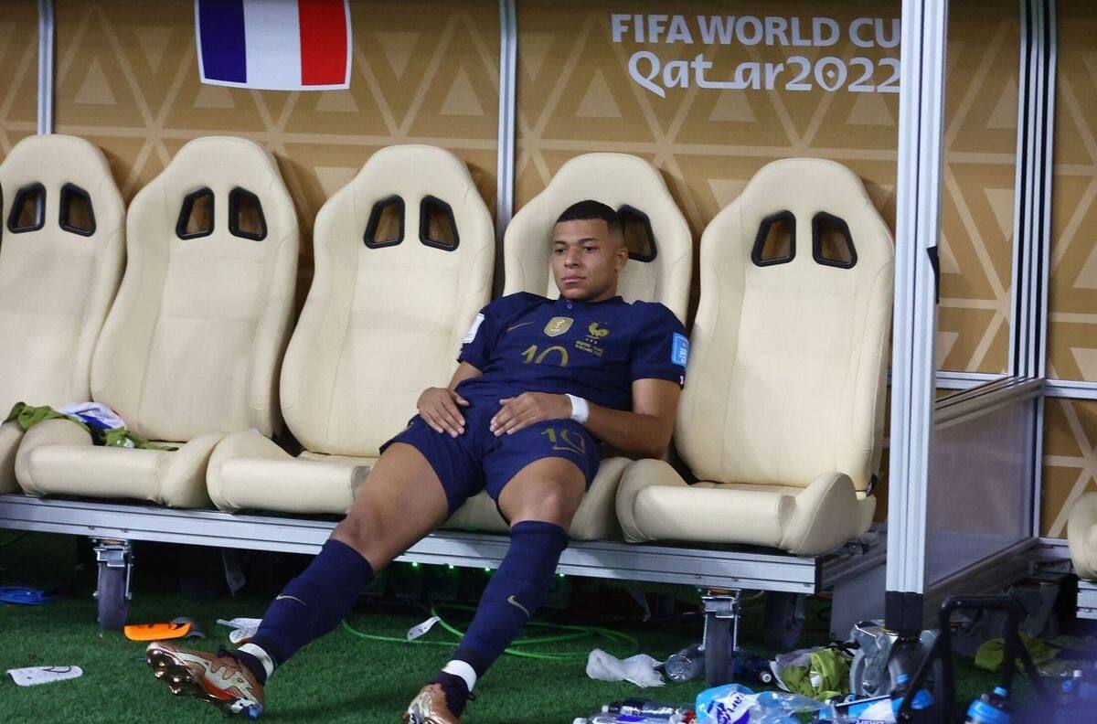 VIDEO | Así fue el reclamo de Mbappé a sus compañeros al medio tiempo de la Final ante Argentina