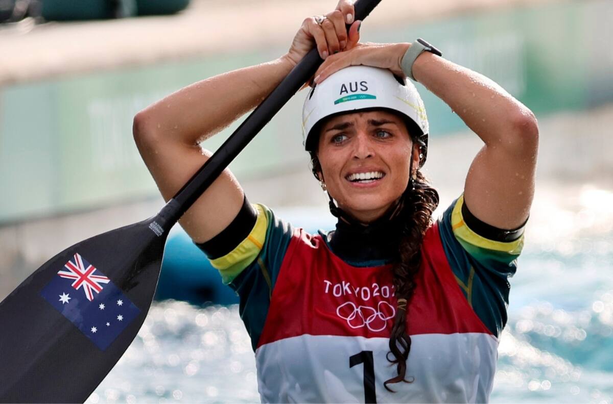 Campeona olímpica utilizó un condón para reparar su kayak