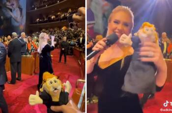 VIDEO| Adele recibe Dr. Simi en su concierto y reacción se hace viral