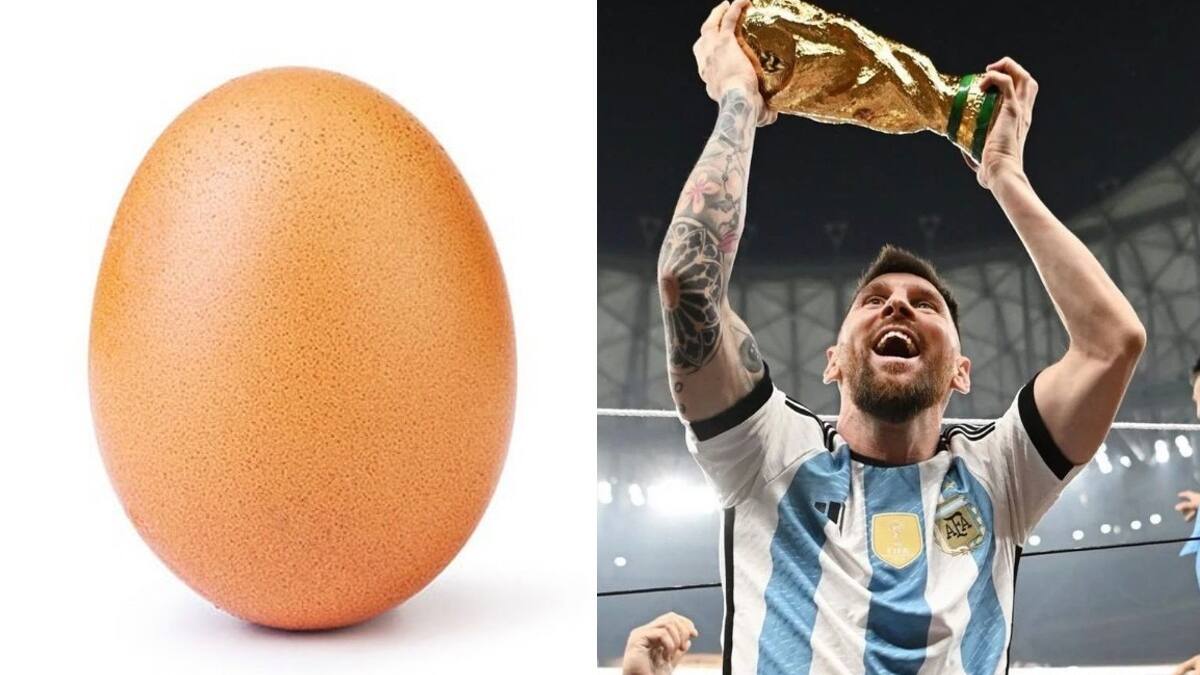 El huevo más "likeado" en la historia de Instagram reacciona luego de que Messi rompiera el récord