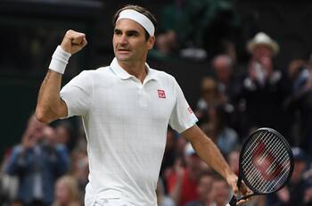Roger Federer se instaló en cuartos de final en Wimbledon
