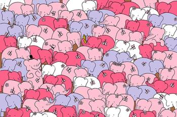 Acertijo visual: Ubica al corazón entre los elefantes en menos de 5 segundos