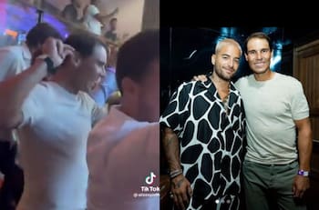 VIDEO | Captan a Rafa Nadal perreando canciones de Maluma