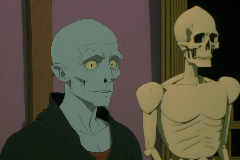 Lord Voldemort por Studio Ghibli, según la Inteligencia Artificial.