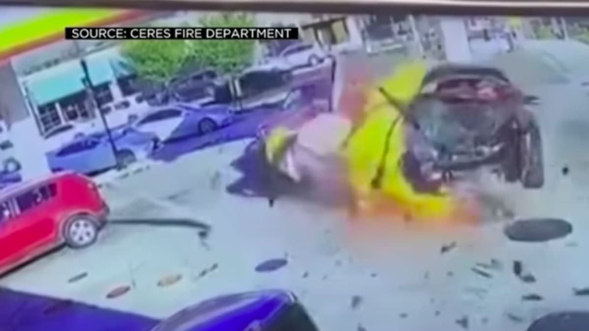 Video: Mujer choca en estado de ebriedad en gasolinera