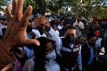 500 militantes de morena exigen cancelar el registro y candidatura de Salgado Macedonio