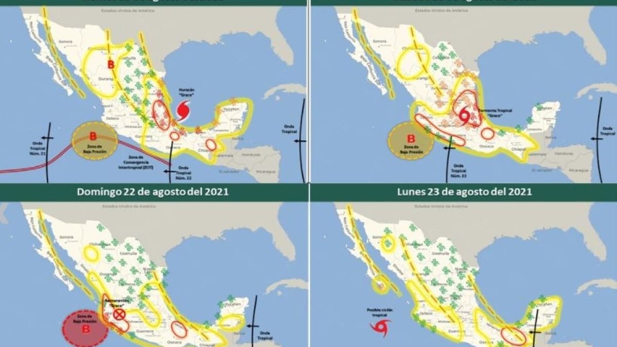 ¡Prepárate! Huracán Grace causará fuertes lluvias en la Ciudad de México y Edomex