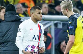 Eerling Haaland y Kylian Mbappé lideran XI ideal de la semana en la Champions League