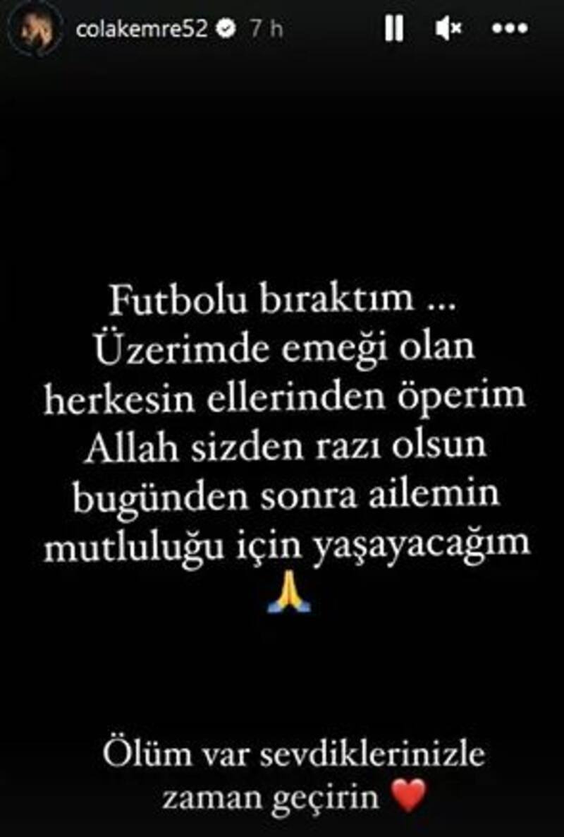 Esta fue la historia publicada por Emre Çolak