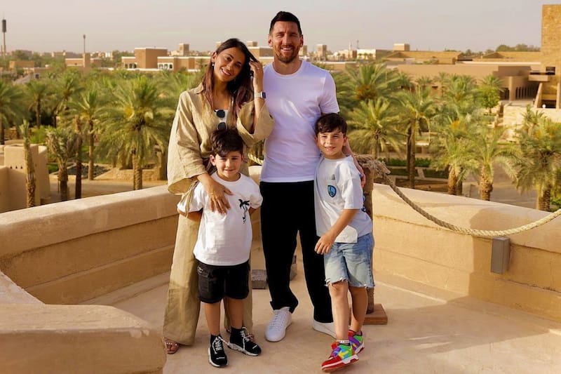 Lionel Messi y familia