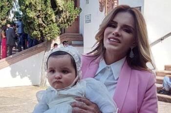 Lucía Méndez lució así de radiante en el hermoso bautizo de su nieta