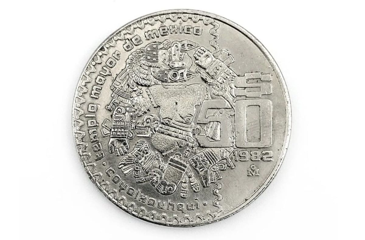 Esta moneda antigua de 50 pesos se vende hasta en 500 mil