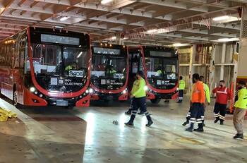 Metrobús arrolló a un motociclista en Tlalpan