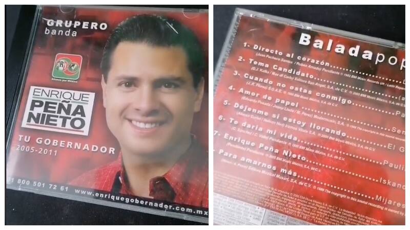 Disco de baladas de Enrique Peña Nieto.