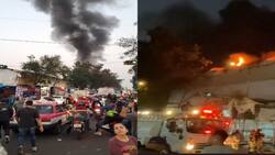 Así se ve el incendio de una bodega de tenis ubicada en Tepito | VIDEOS