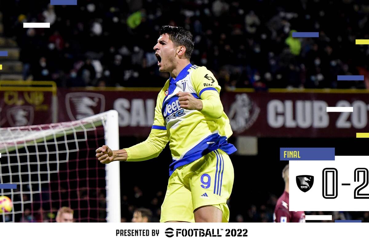 La Juventus derrotó en calidad de visitante 0-2 al Salernitana