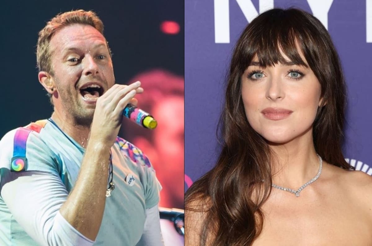 Chris Martin, loco por Dakota Johnson, le declara su amor en pleno concierto de Coldplay