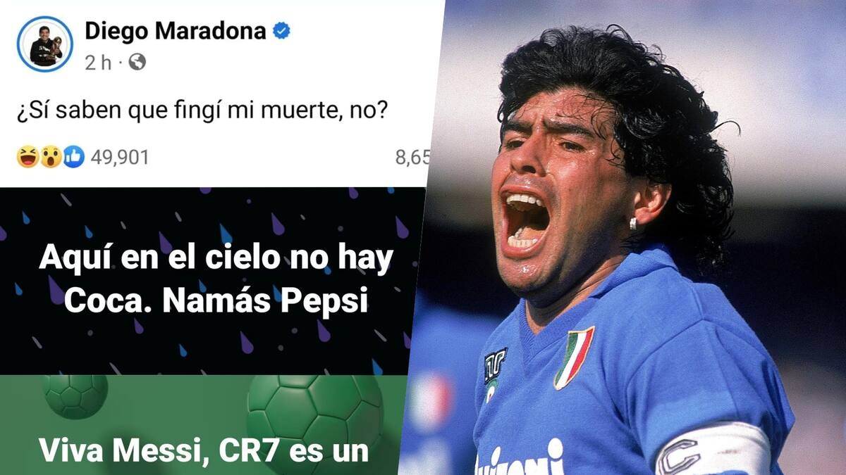 Ni un respeto: hackean cuenta de Facebook de Maradona y sospechan de un mexicano