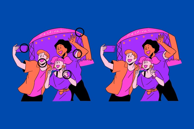 ¡Estas eran las cinco diferencias!