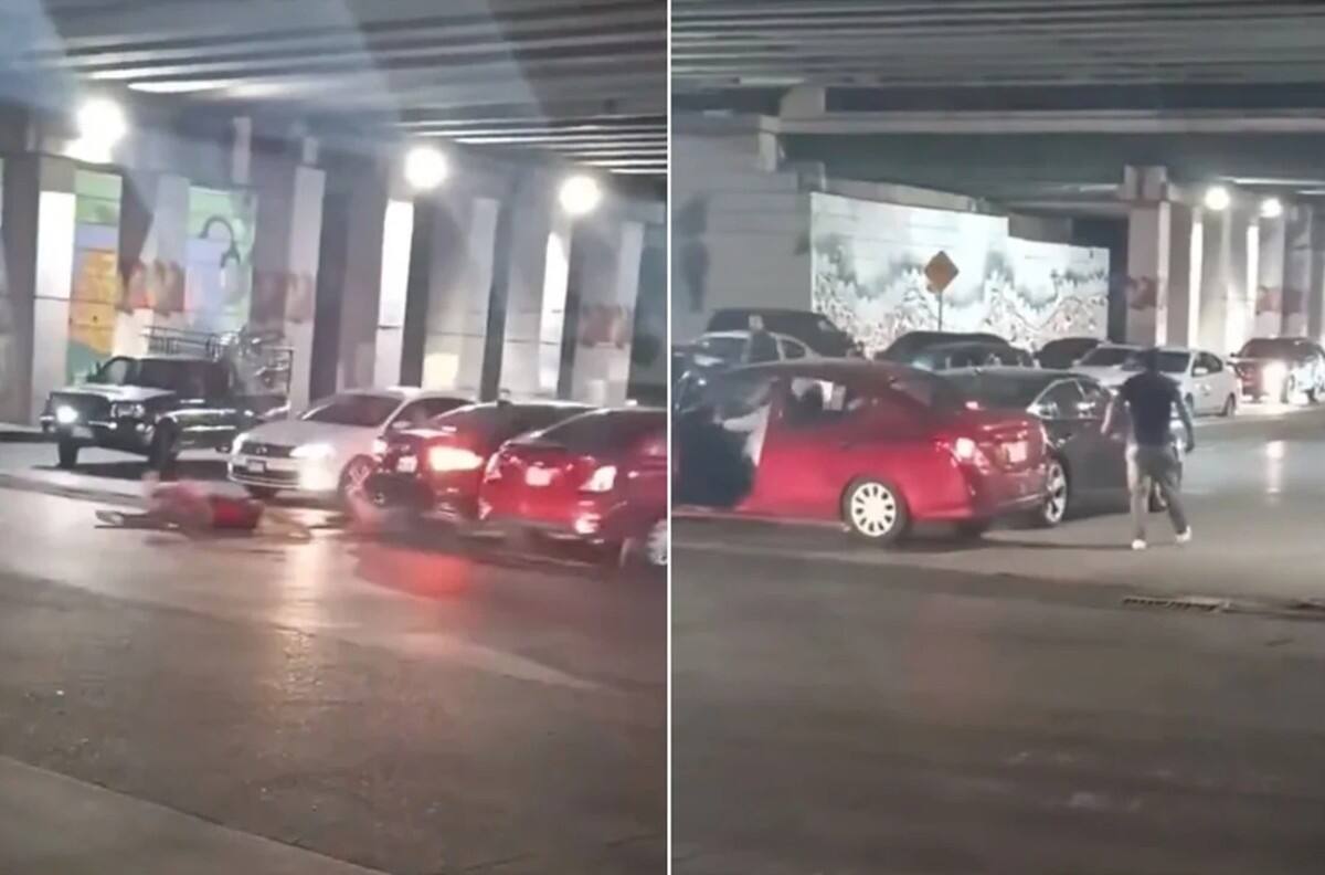Automovilista atropella dos veces a hombre en Metepec | VIDEO
