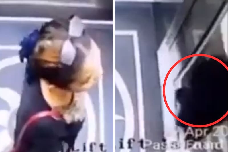 Mujer cae al vacío tras salir del elevador.