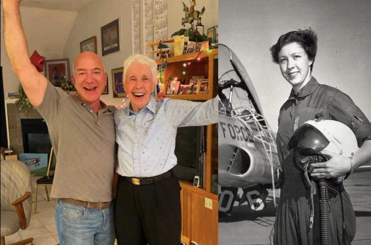 Mujer de 82 años viajará junto a Jeff Bezos al espacio