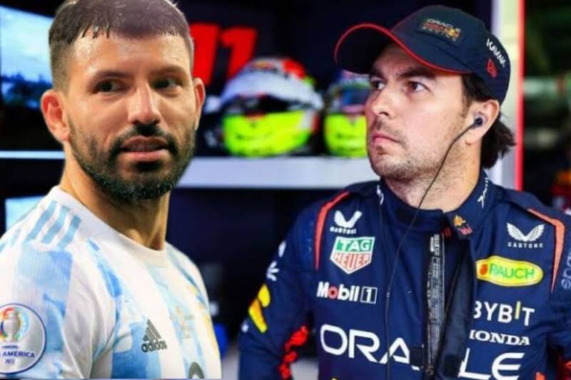 Kun Agüero no le interesa lo que haga Checo Pérez. (Especial)