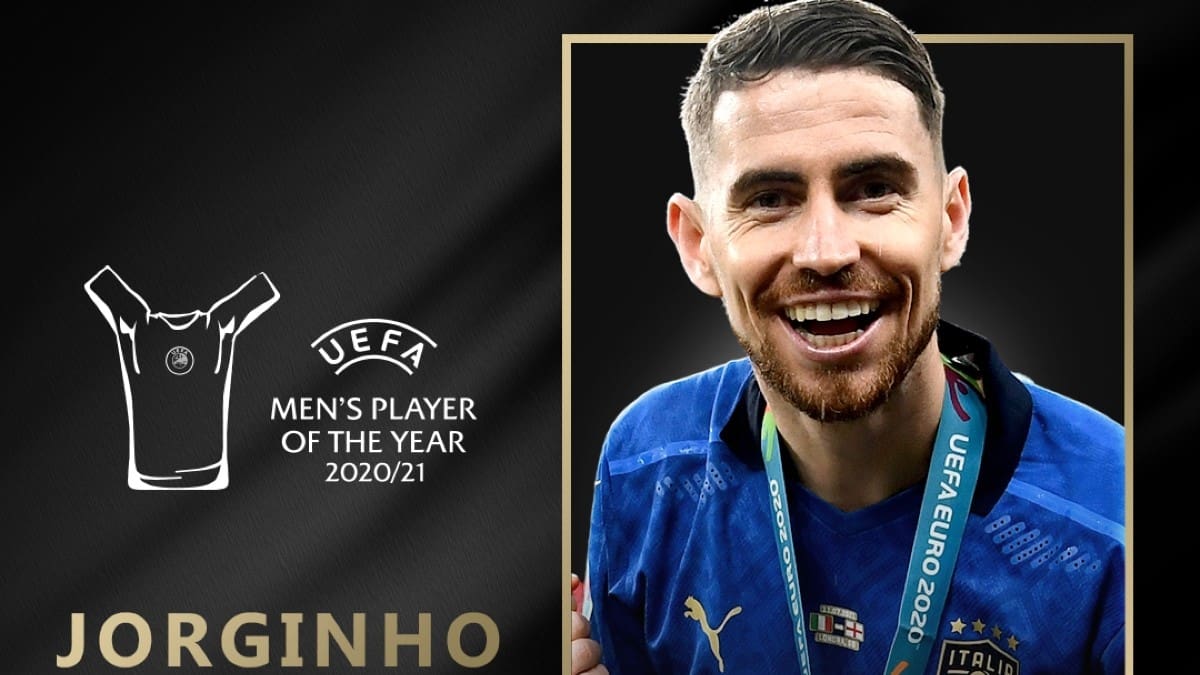 Jorginho fue reconocido como el mejor jugador del año por la UEFA