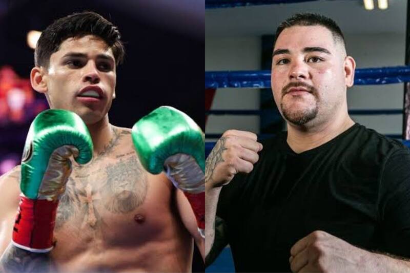 Andy Ruiz cuestionó a Ryan García luego de no levantarse de la lona. (Especial)