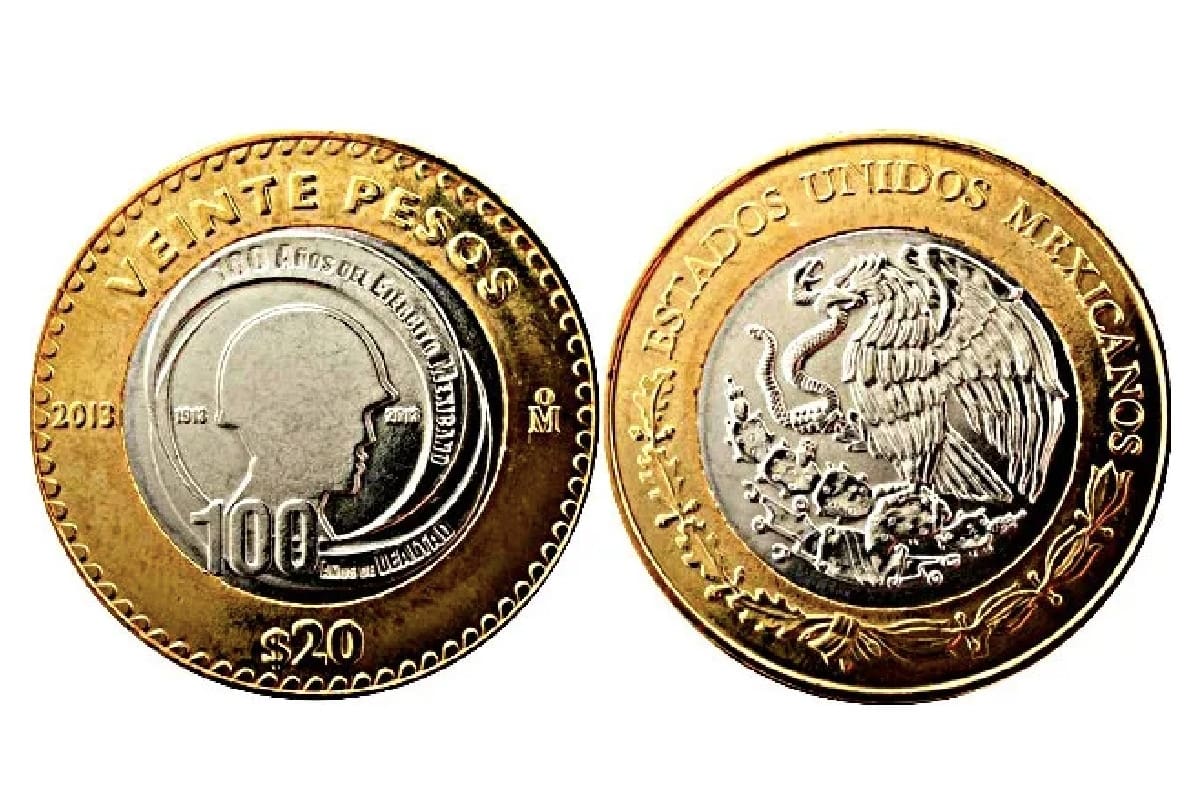 Numismática: ¡Valúan moneda de 20 en 300 mil pesos!